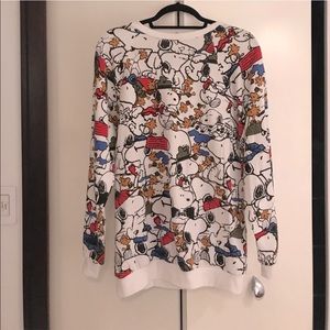 Zara Snoopy Woodstock collage Jumper